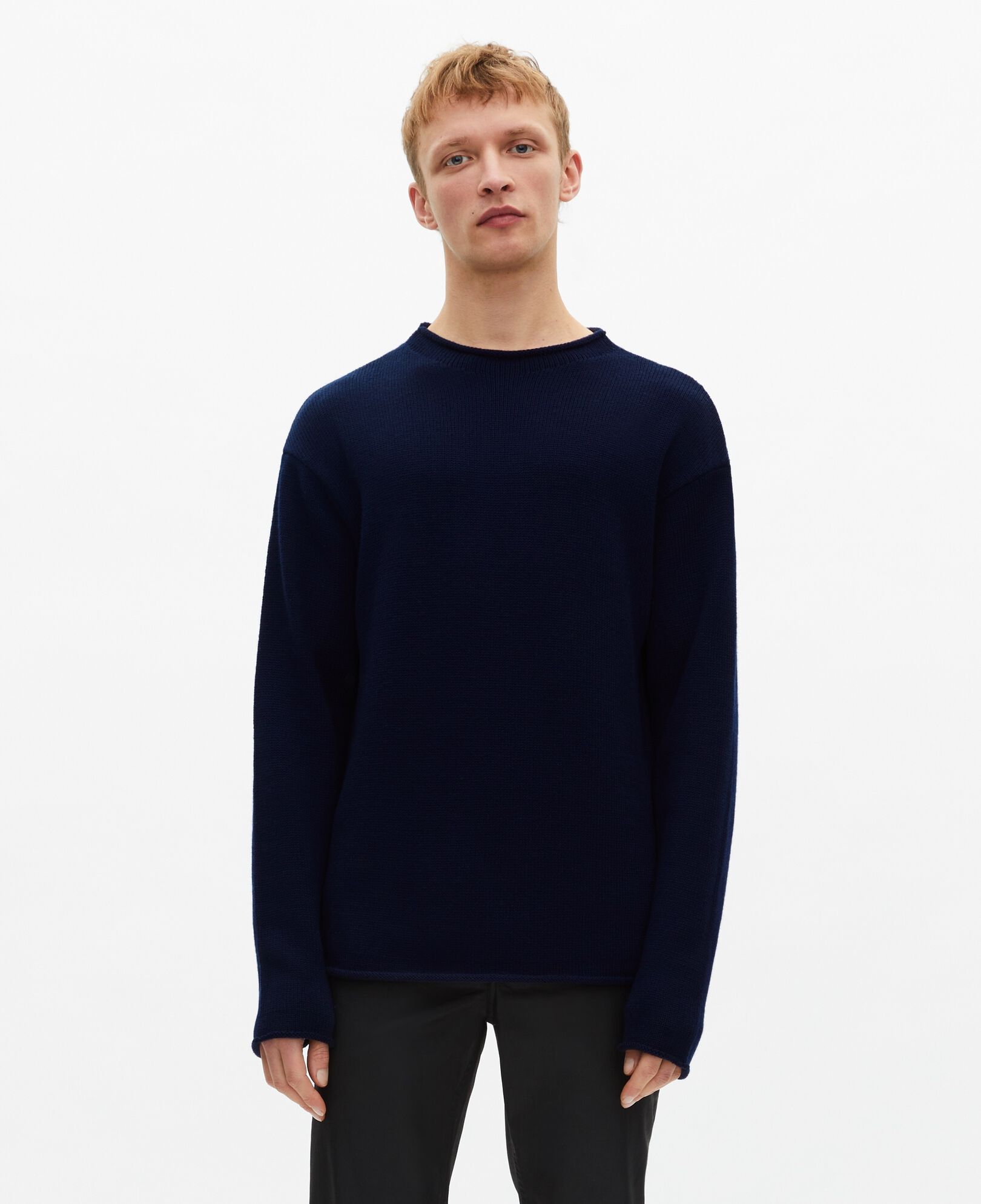 The Kooples HOMME DARK NAVY pull en laine marine
