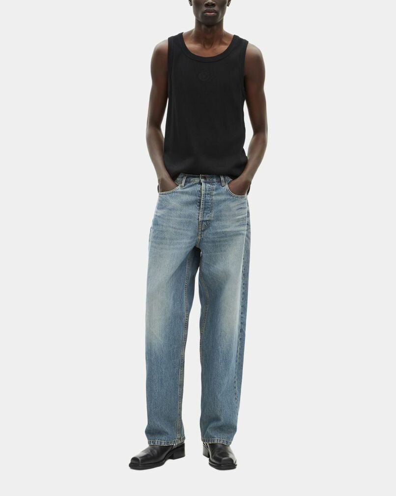 The Kooples HOMME USED RAPIECE jean droit bleu clair 