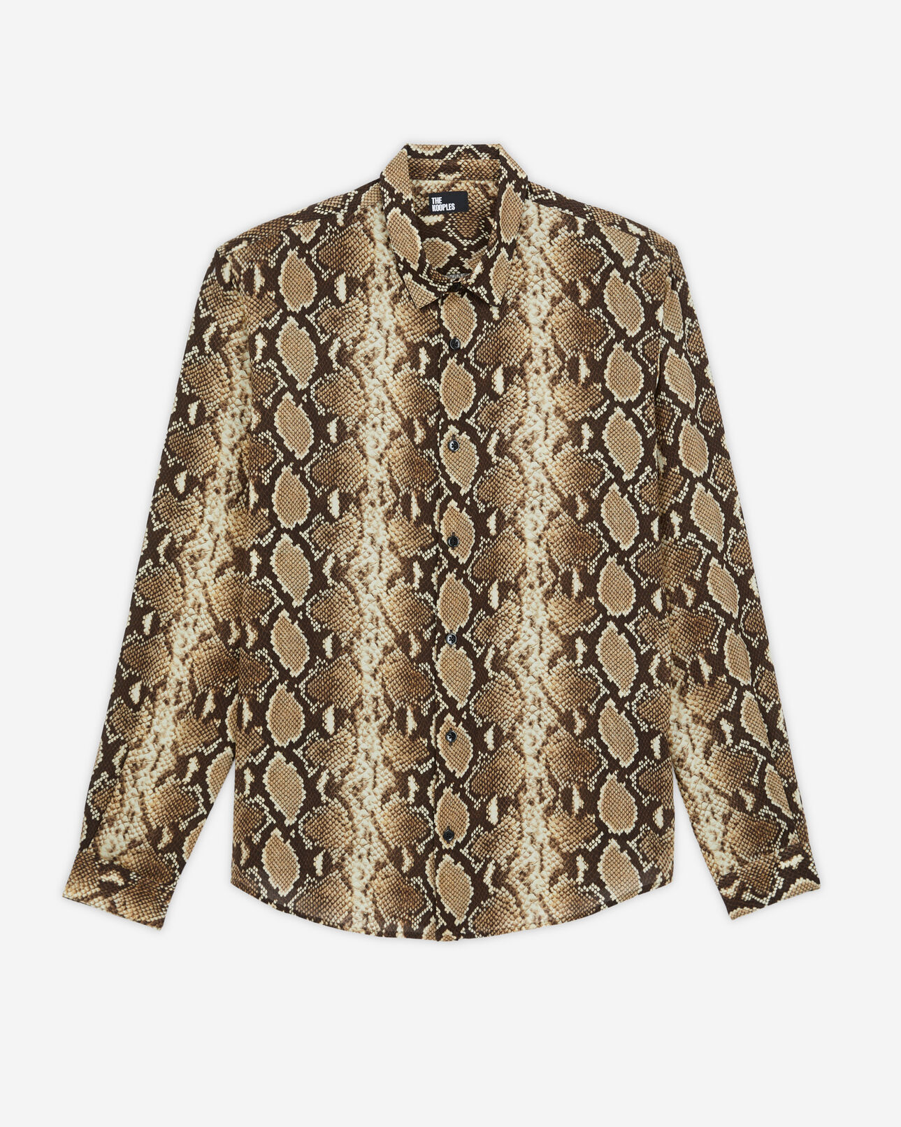 The Kooples HOMBRE BEIGE camisa informal pitón