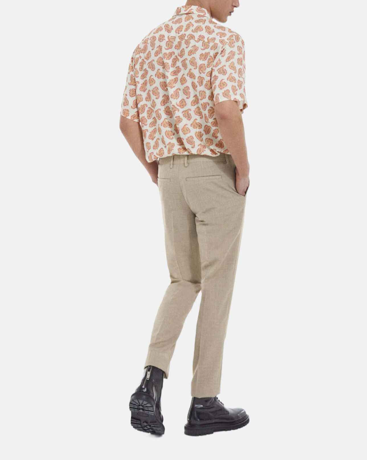 The Kooples MEN BEIGE beige wool suit pants
