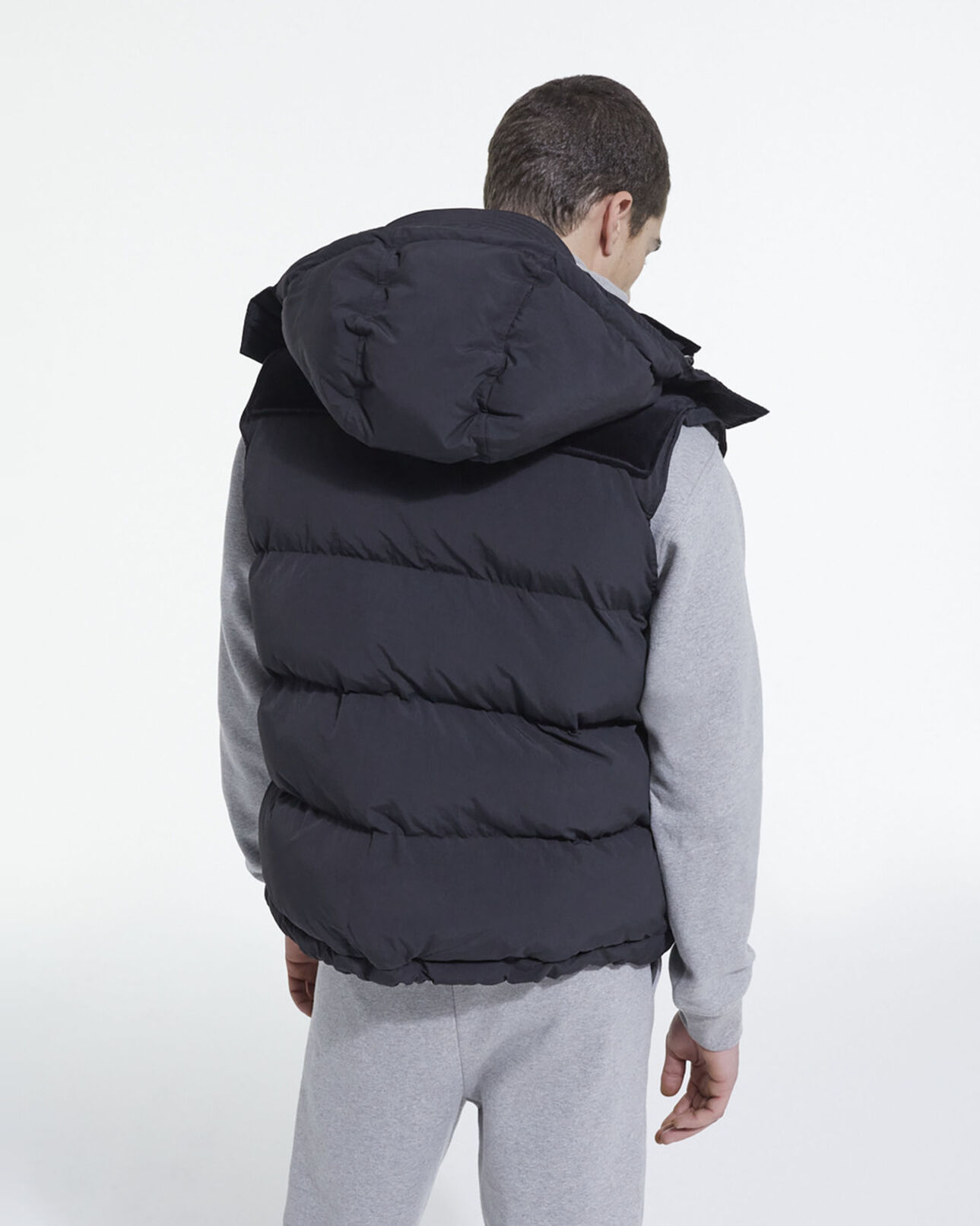 The Kooples HOMME BLACK doudoune sans manches noire