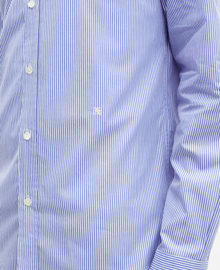 The Kooples HOMME BLUE WHITE chemise &agrave; rayures blanche et bleue