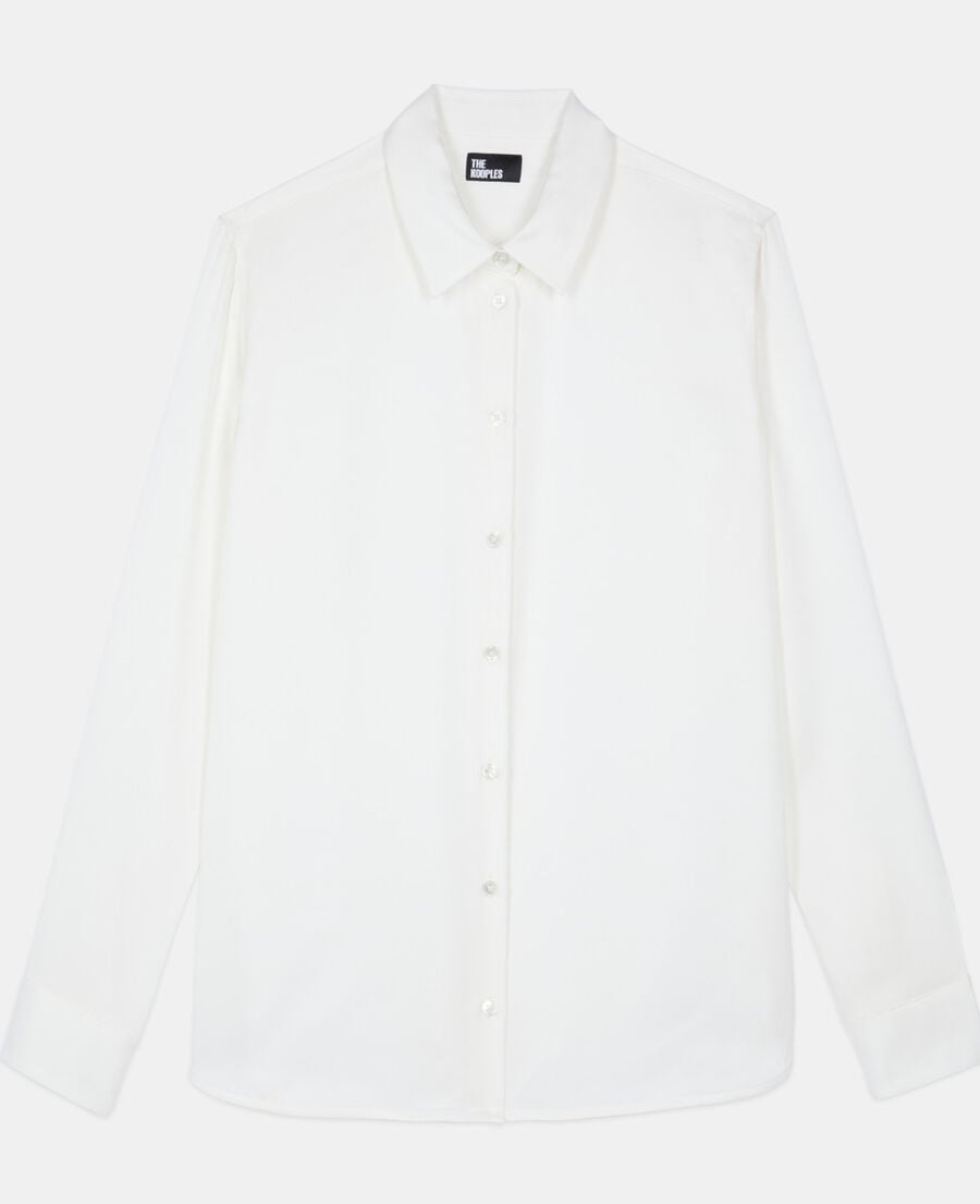 The Kooples MUJER WHITE camisa seda blanca