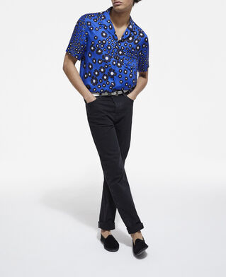 The Kooples H NAVY / BLACK floral hawaiian collar shirt