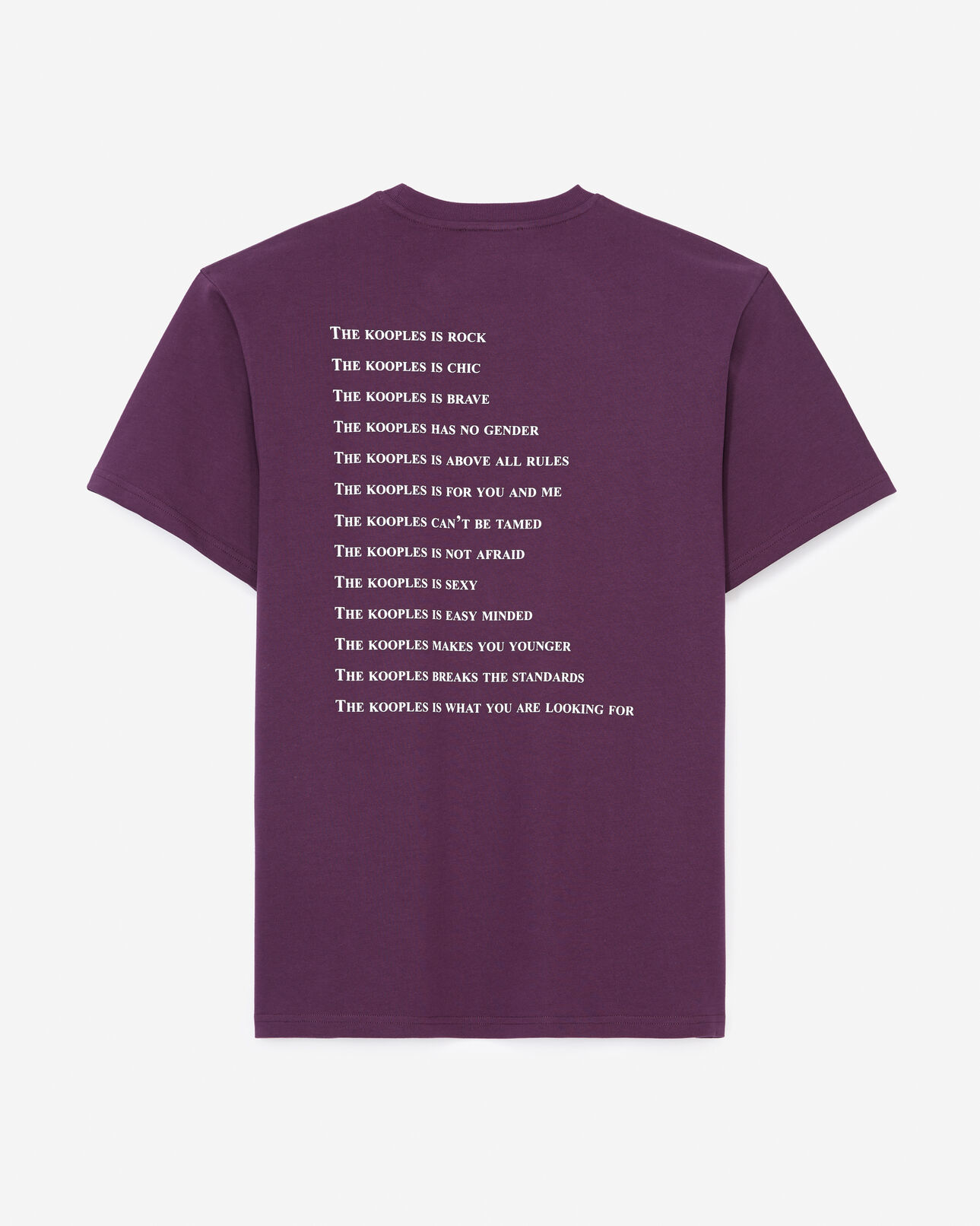 The Kooples HOMBRE PURPLE camiseta de algodón púrpura qué es