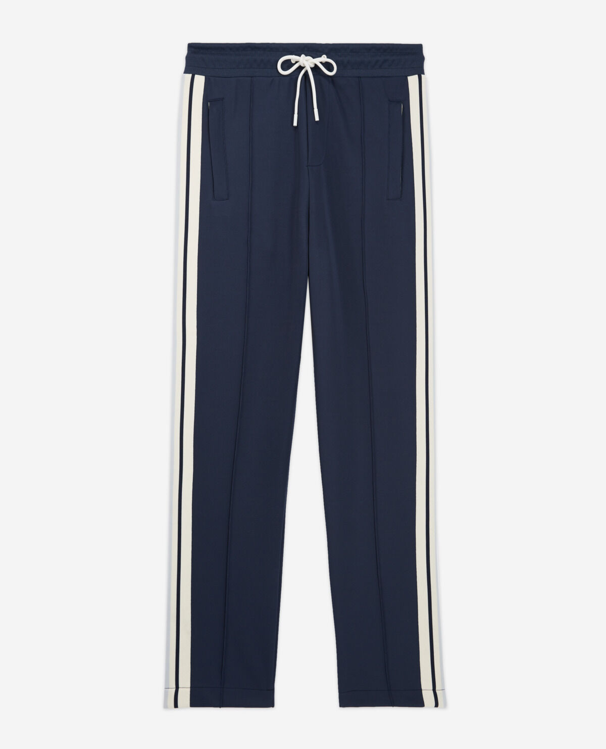 Jogging ample bleu marine bandes ecrues