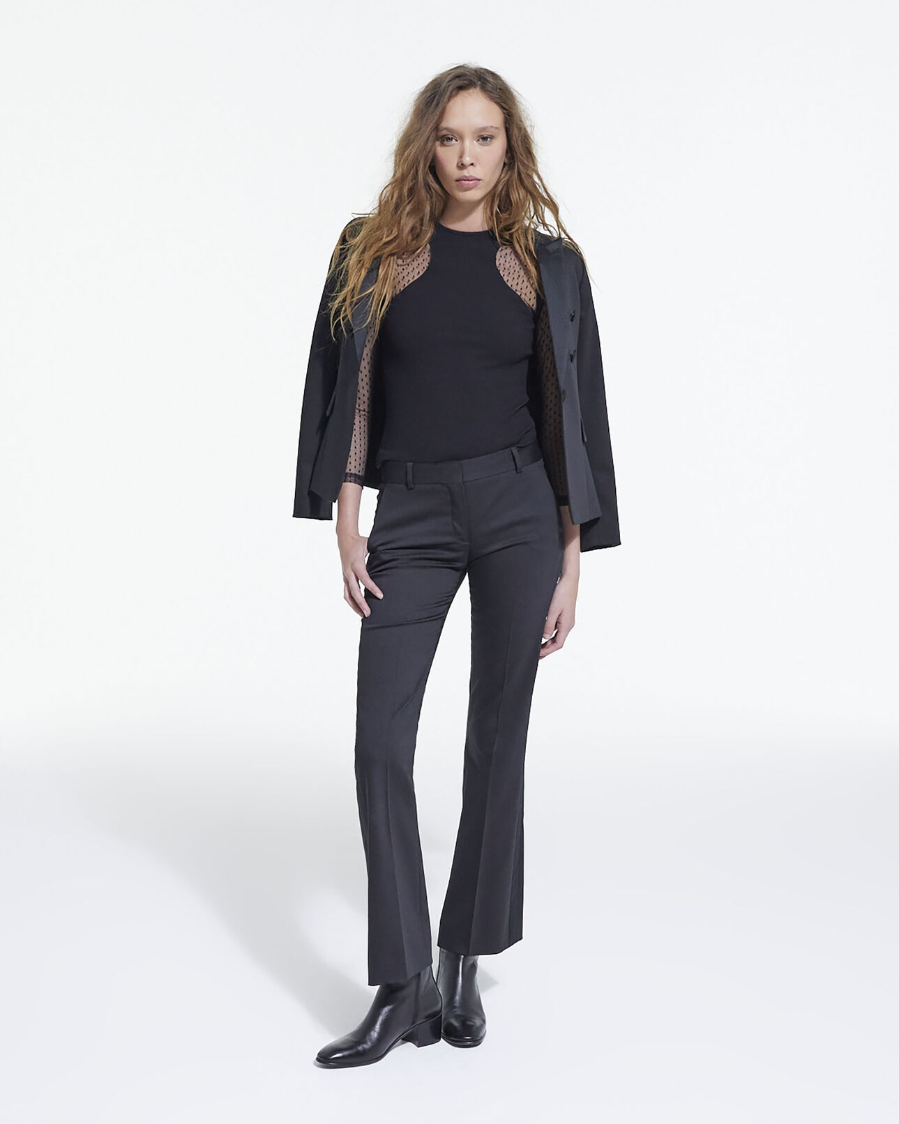 The Kooples FEMME BLACK top noir