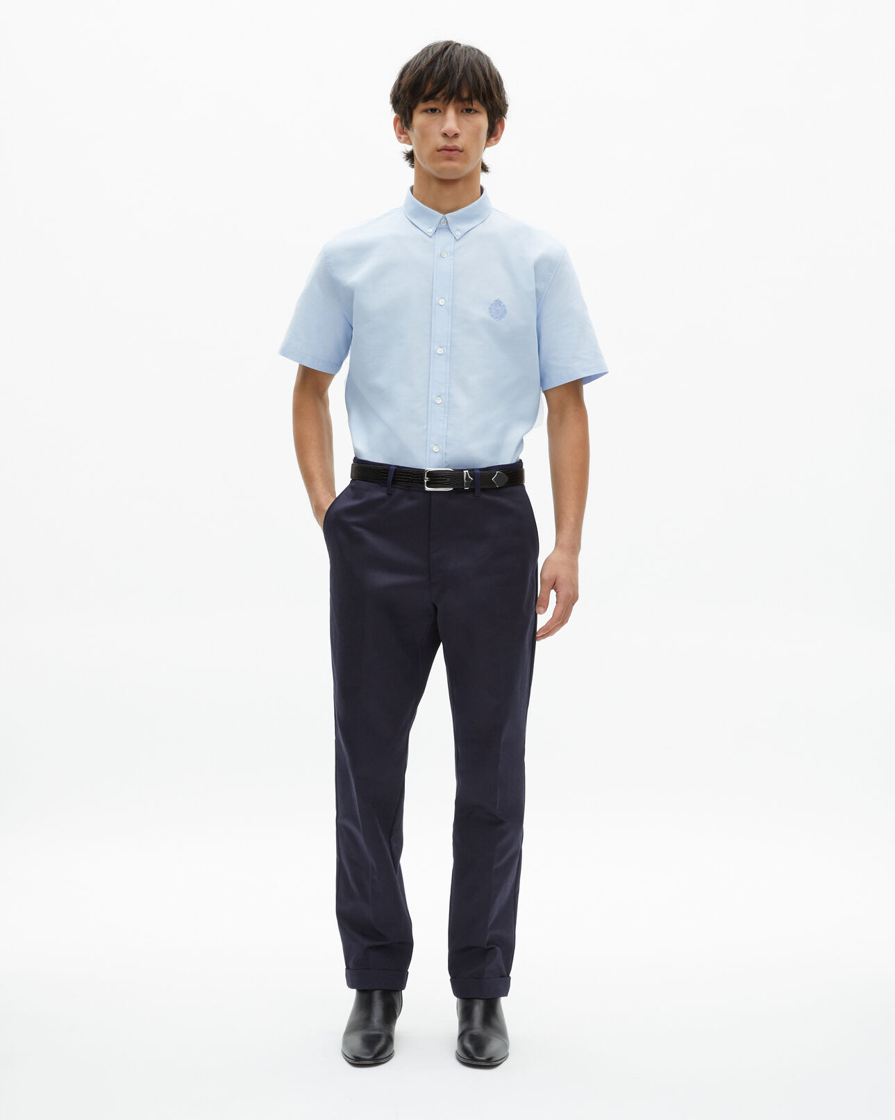 The Kooples HOMME DARK NAVY pantalon ajusté marine
