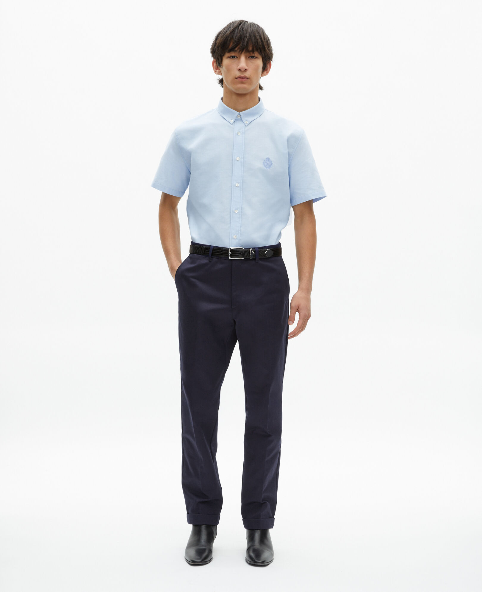 The Kooples HERREN DARK NAVY körperbetonte marineblaue hose
