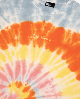 The Kooples WOMEN BABY BLUE multicolor tie-dye t-shirt