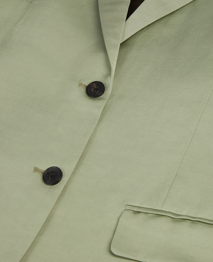 light green linen suit jacket