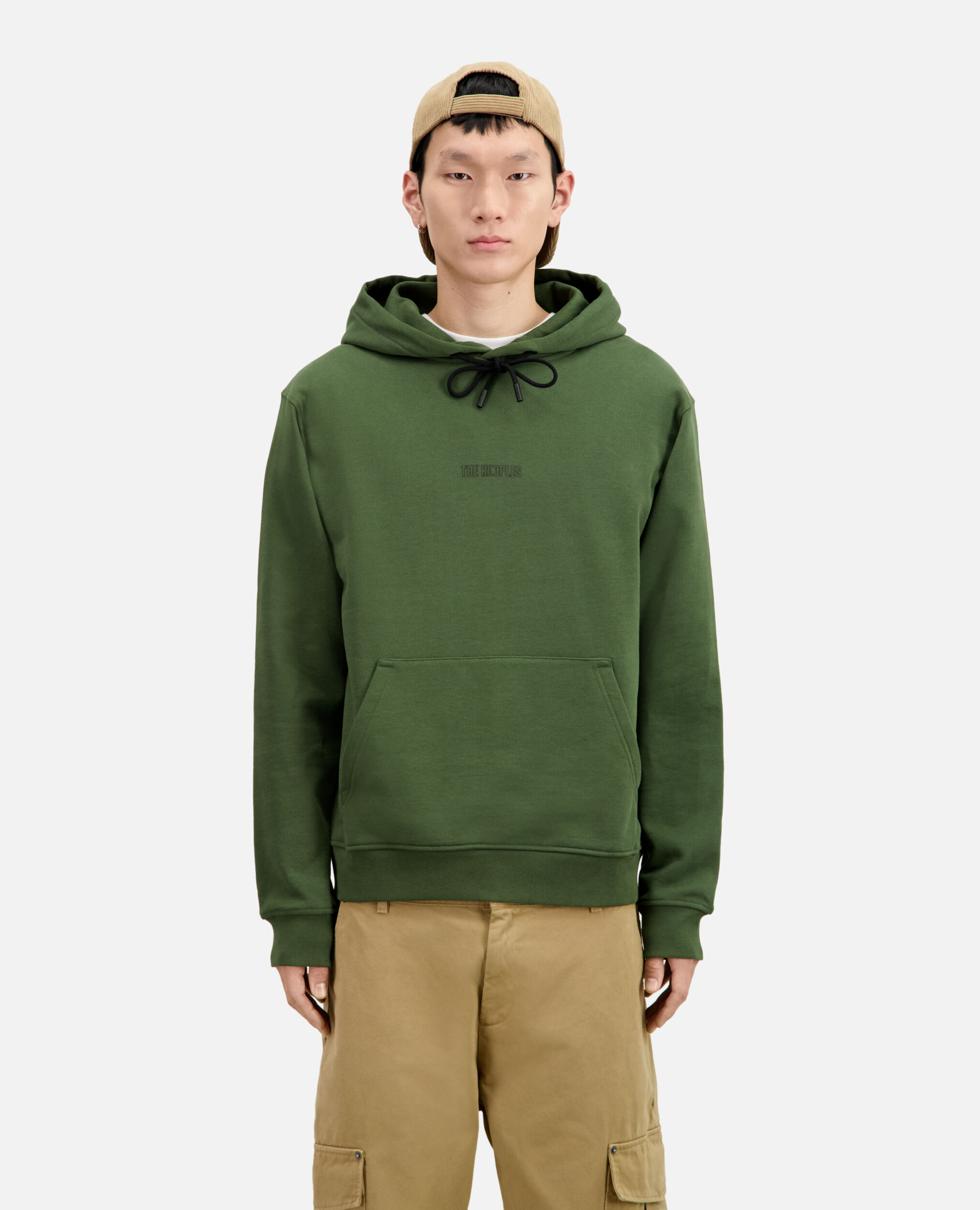 Khaki logo hoodie, USED KAKI, hi-res image number null