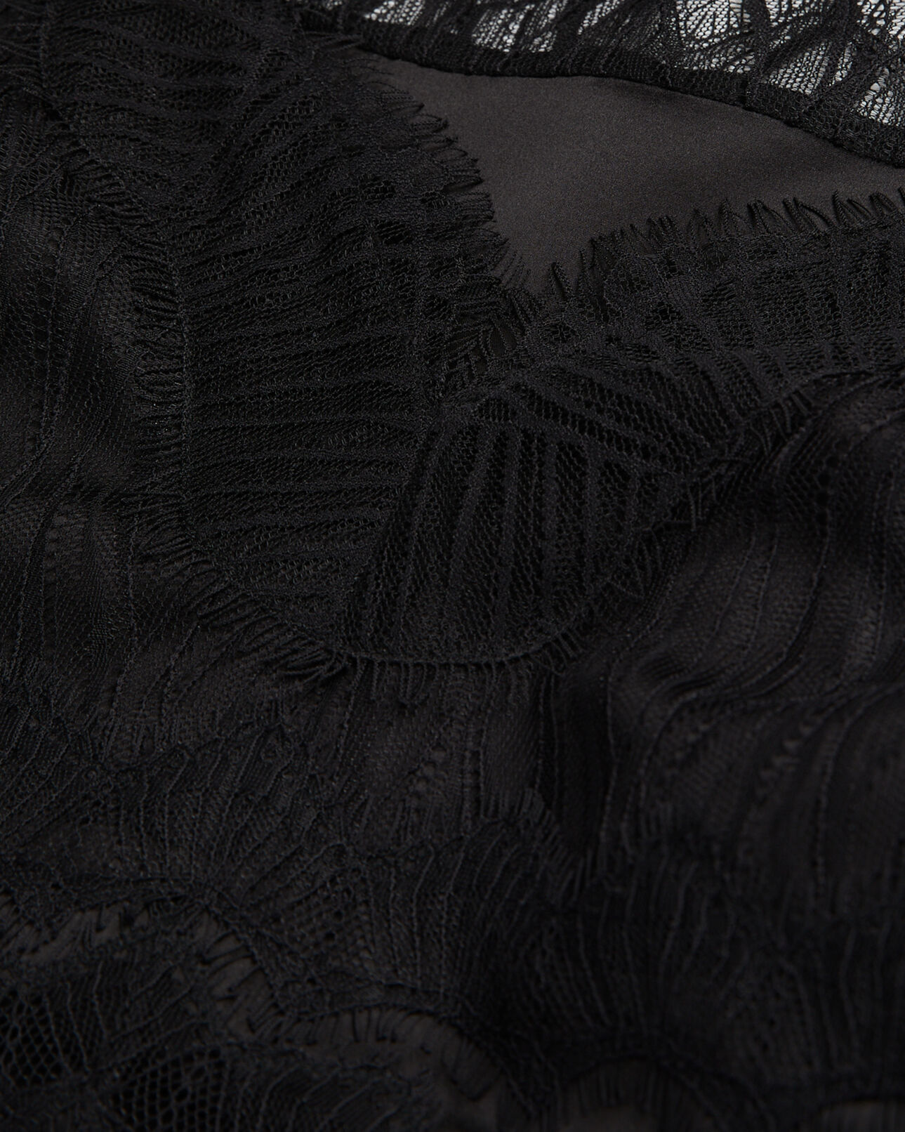 The Kooples WOMEN BLACK black camisole with lace details