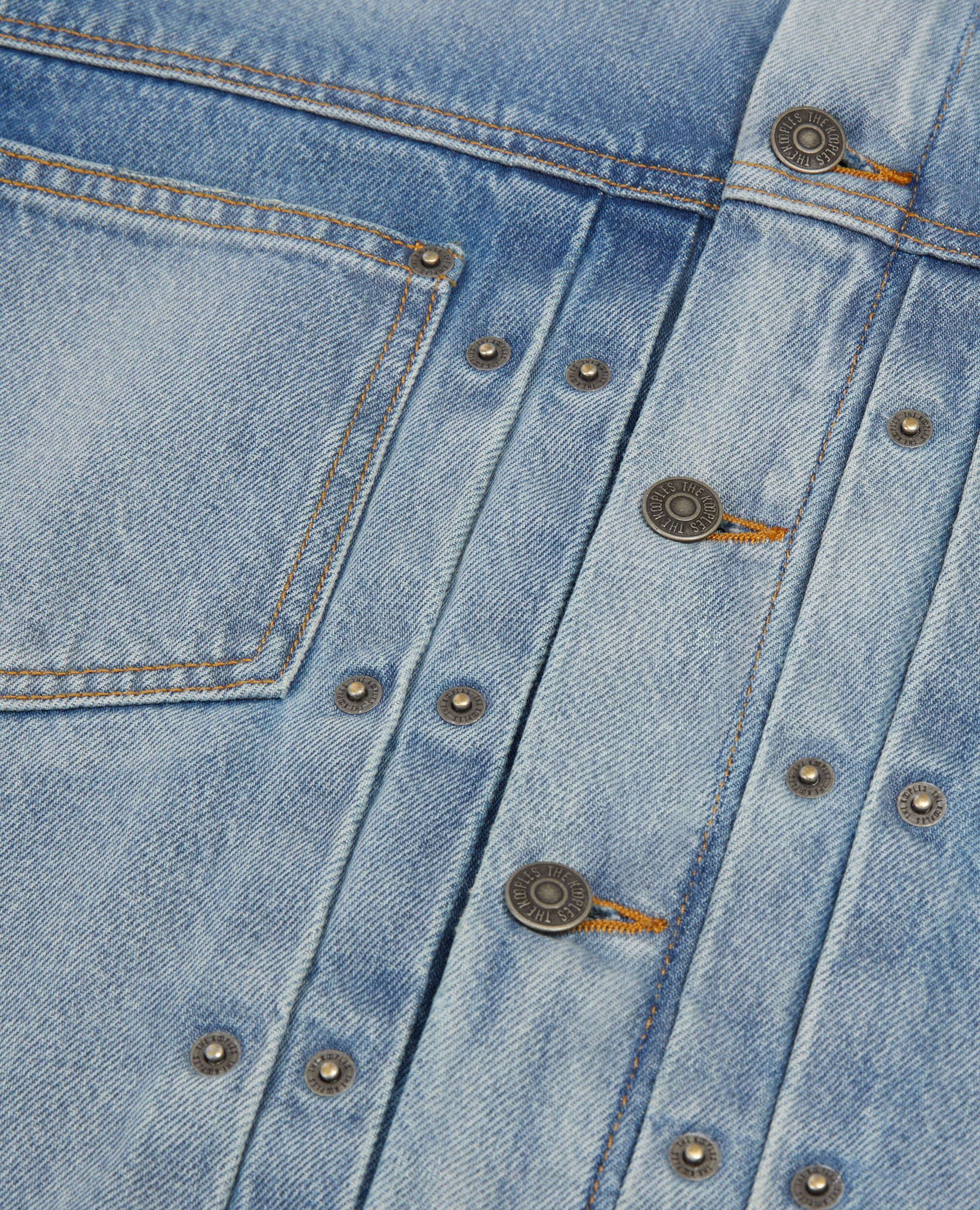 Blue washed denim jacket, BLUE DENIM, hi-res image number null