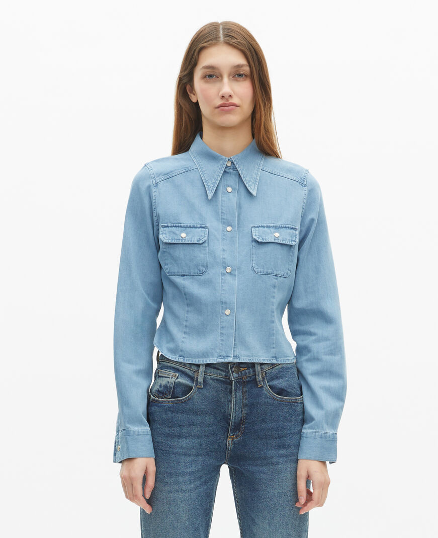 The Kooples FEMME BABY BLUE chemise en denim