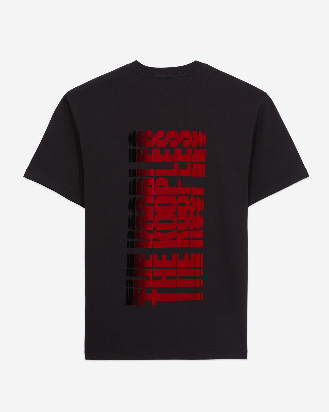 The Kooples HOMME BLACK t-shirt homme noir avec sérigraphie logo