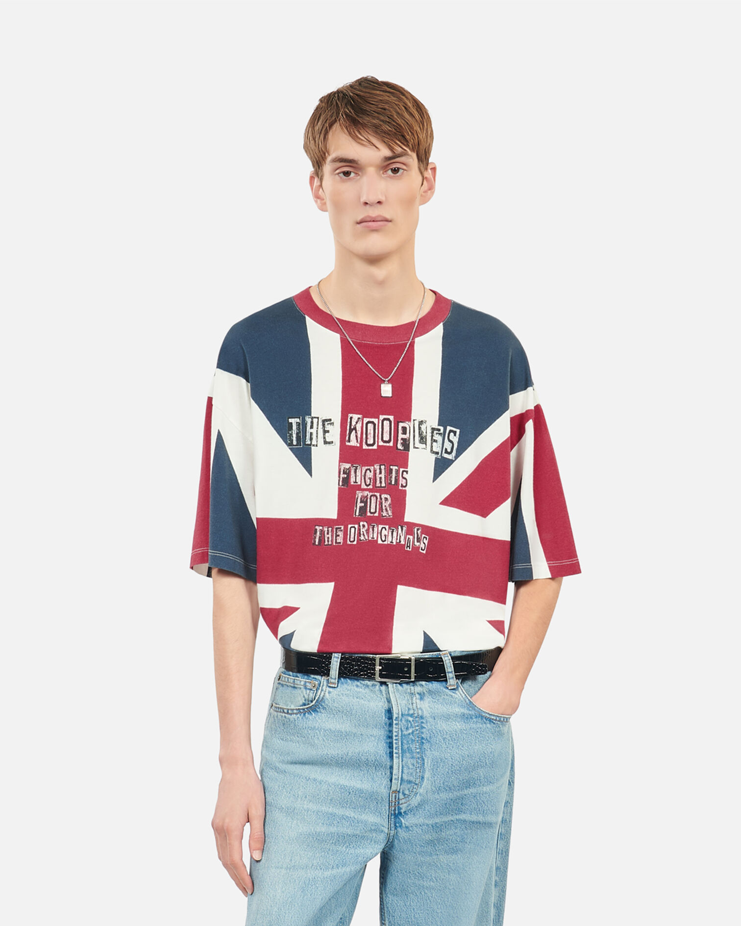 UK flag printed t-shirt, RED, hi-res image number null