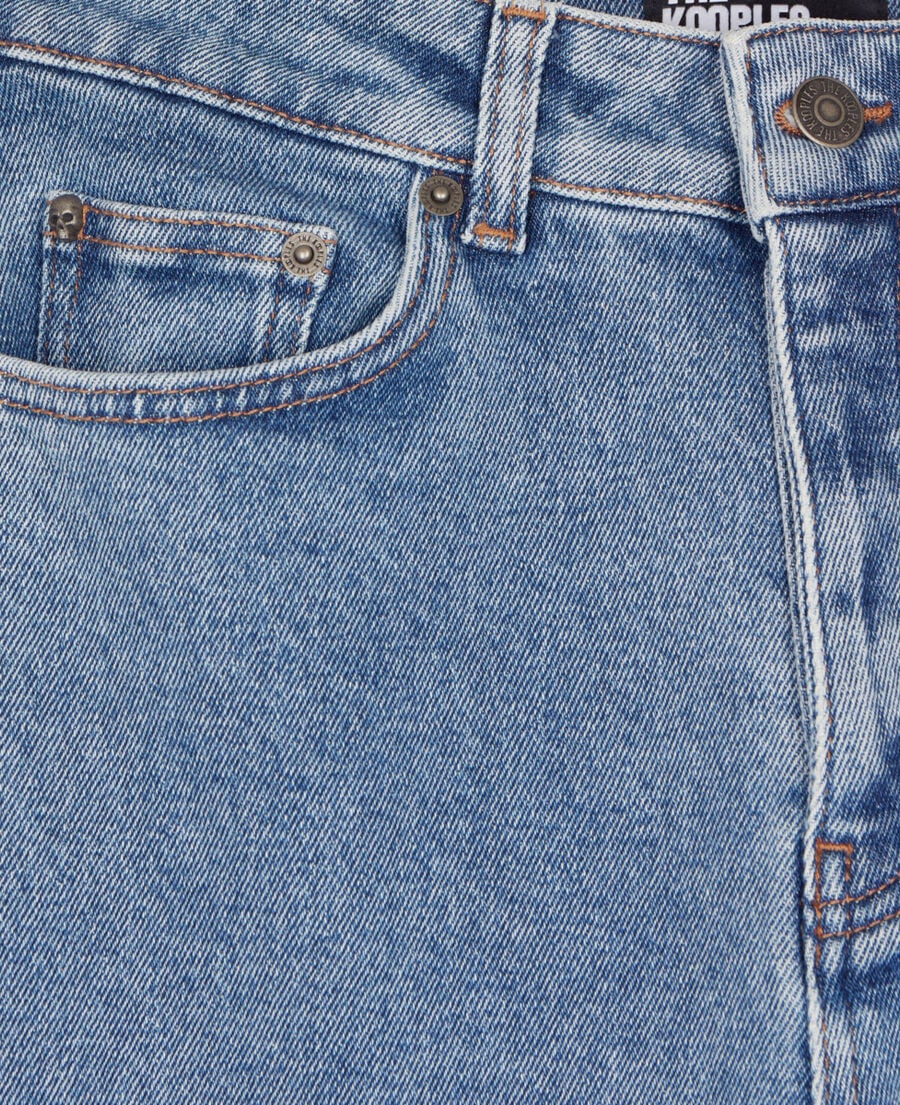 The Kooples FEMME BLUE WASHED jean droit bleu