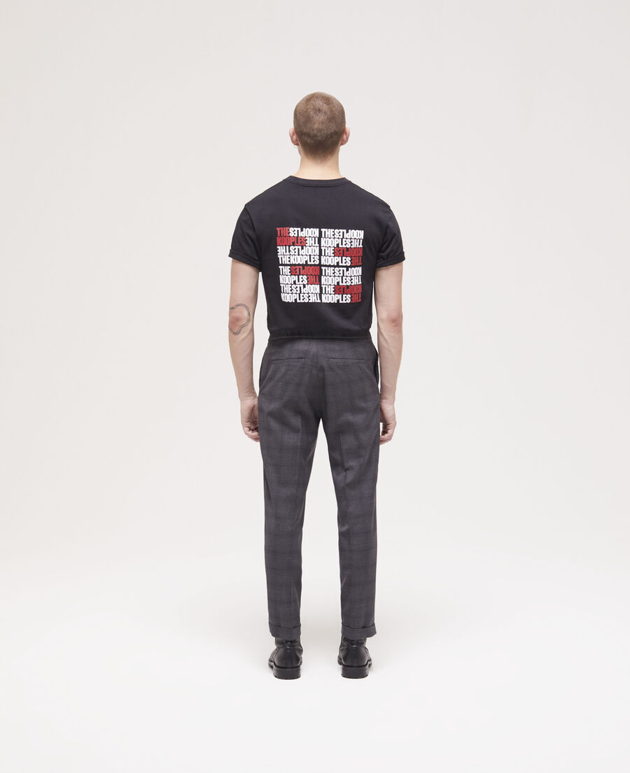 pantalon de costume à motif