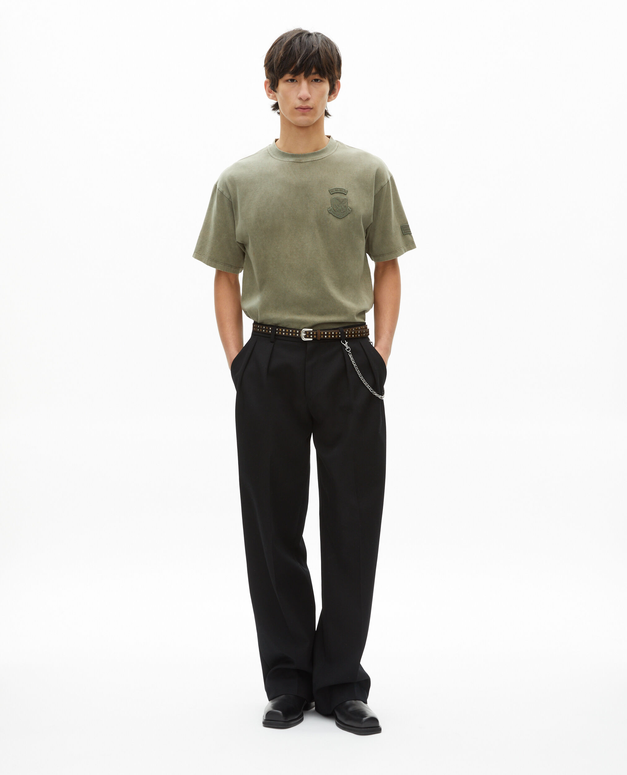 T-shirt avec patchs kaki, KAKI, hi-res image number null