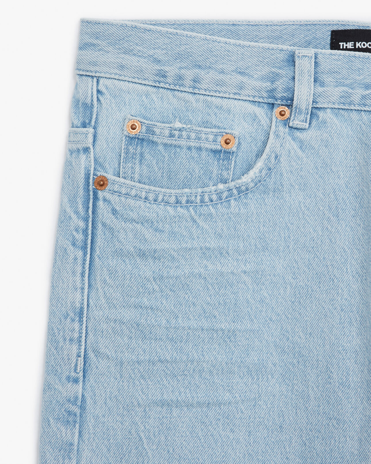 The Kooples HOMME BLEACH BLUE jean délavé bleu clair coupe droite