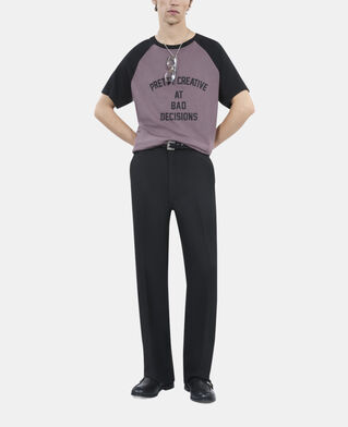 The Kooples H BROWN brown screen printed t-shirt