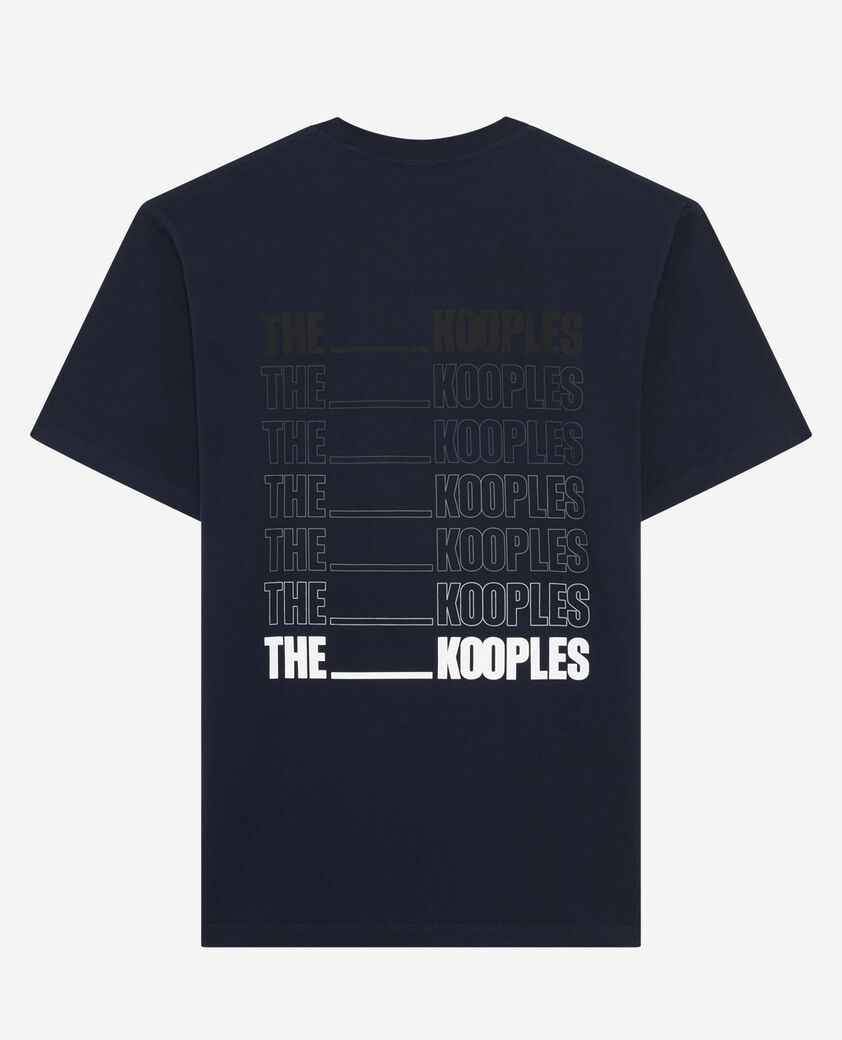 The Kooples MEN NAVY navy blue logo t-shirt