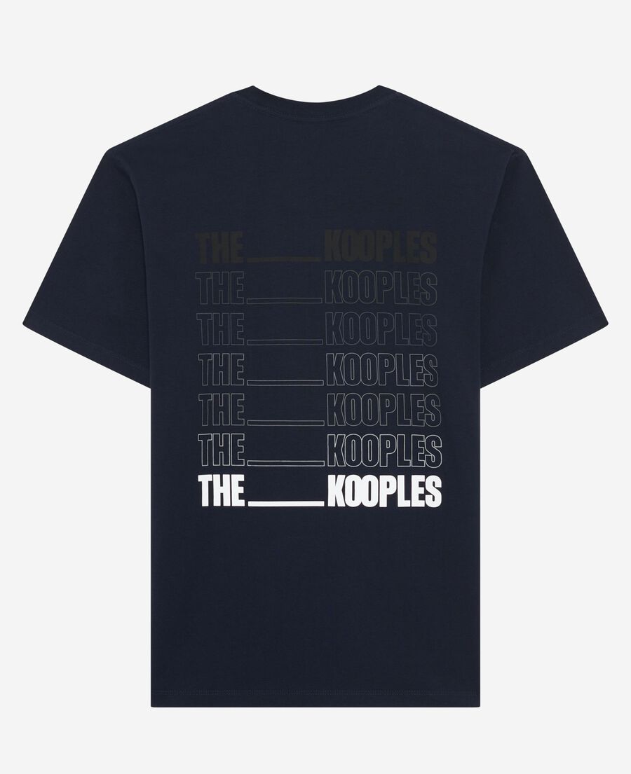 The Kooples MEN NAVY navy blue logo t-shirt