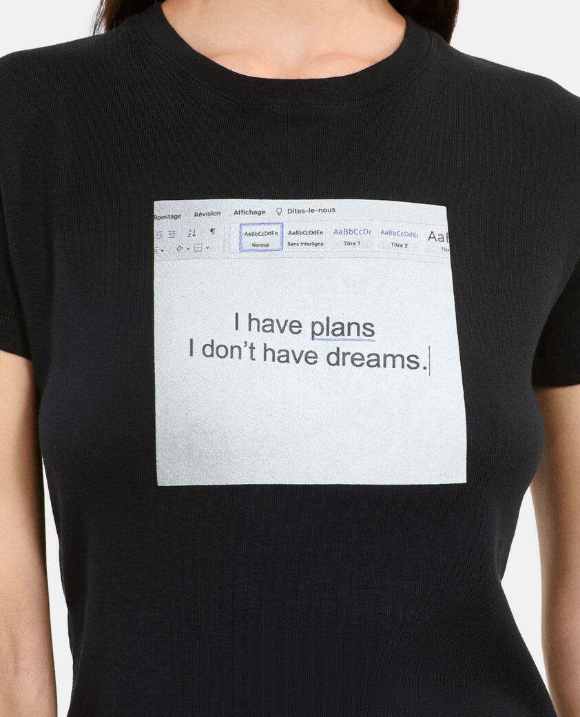 The Kooples F BLACK black t-shirt with serigraphy