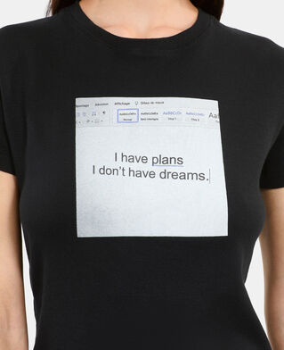 The Kooples F BLACK black t-shirt with serigraphy