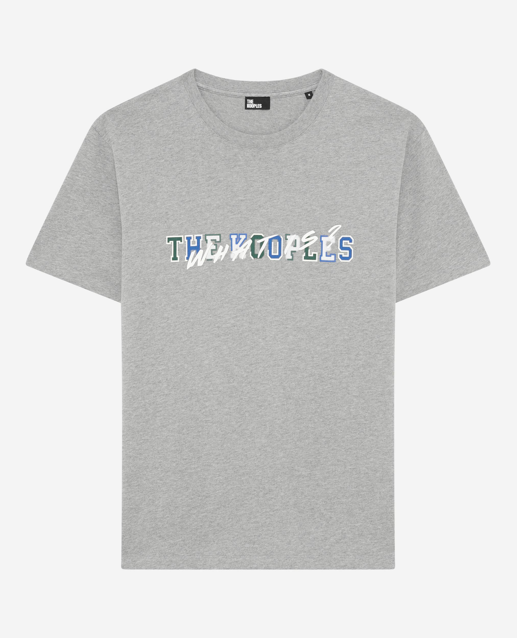 What is grey T-shirt, GREY MELANGE, hi-res image number null