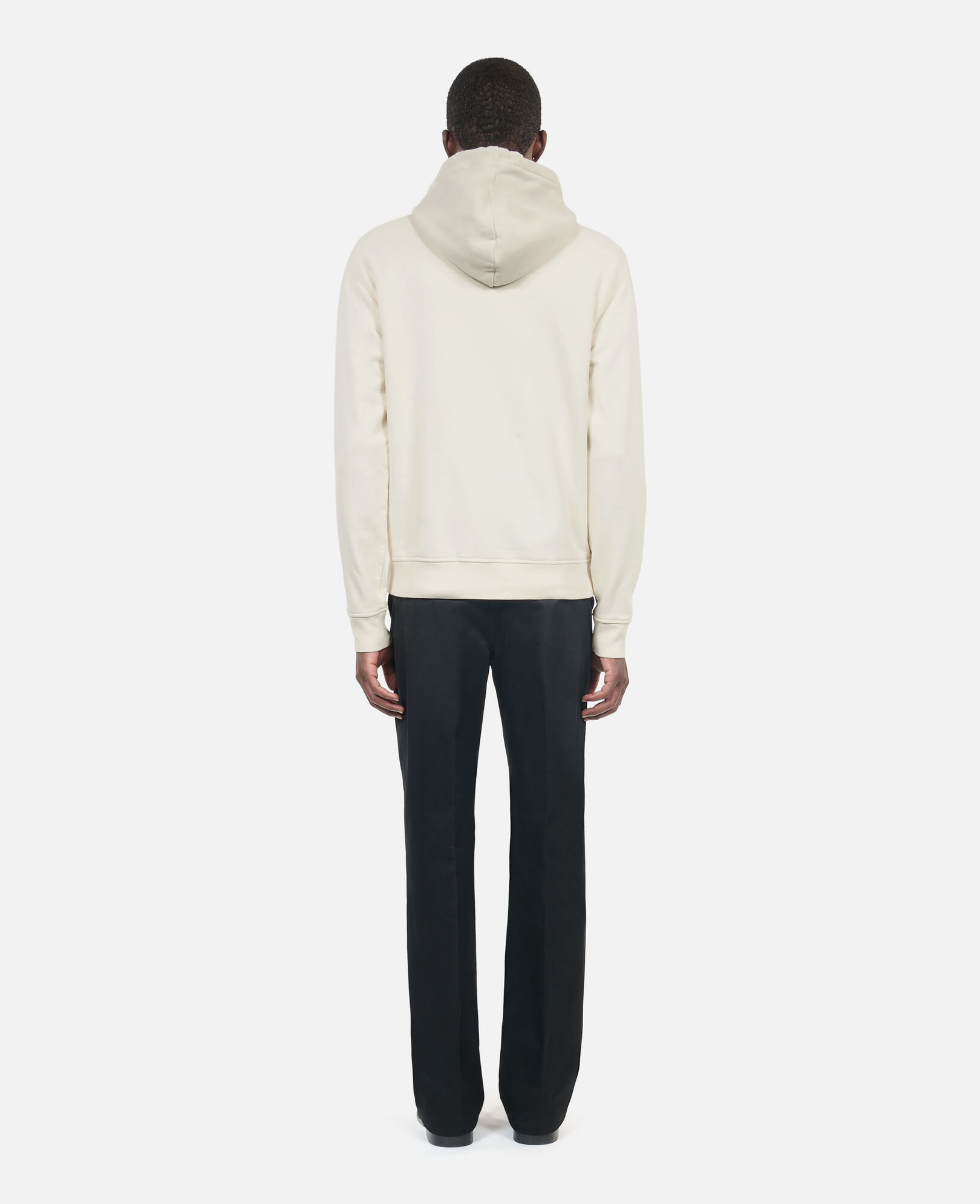 The Kooples MEN OFF WHITE black logo hoodie