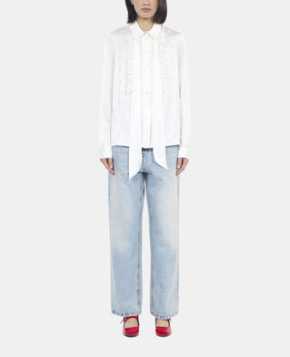 The Kooples F ECRU ecru jacquard shirt
