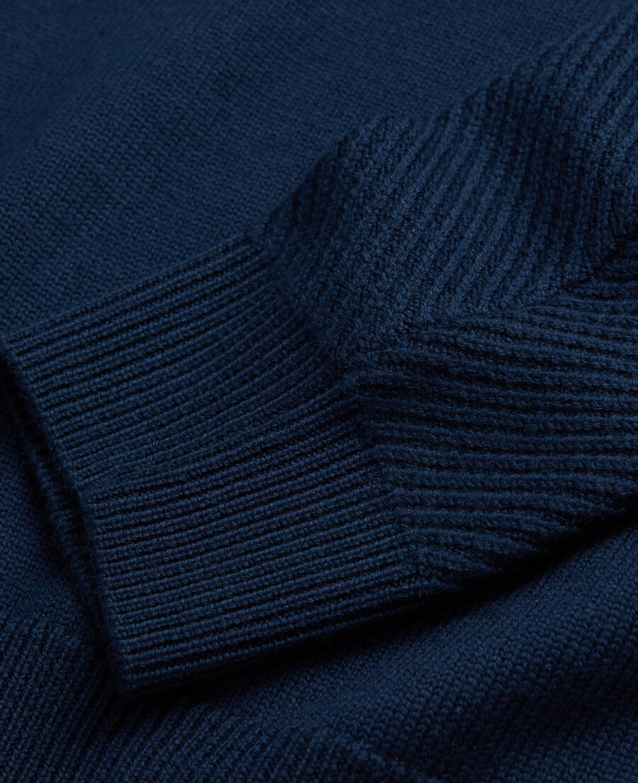 blue wool sweater