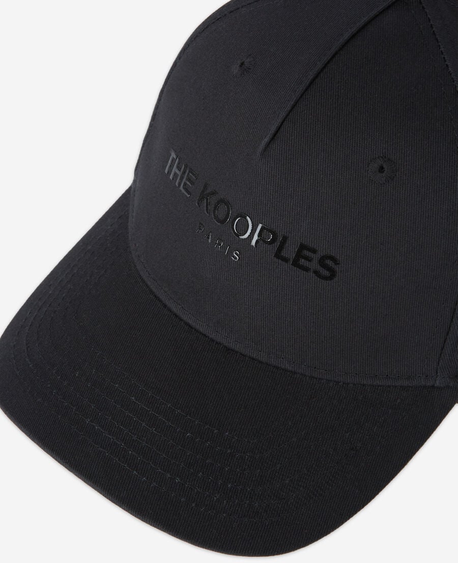 The Kooples H BLACK logo black cap