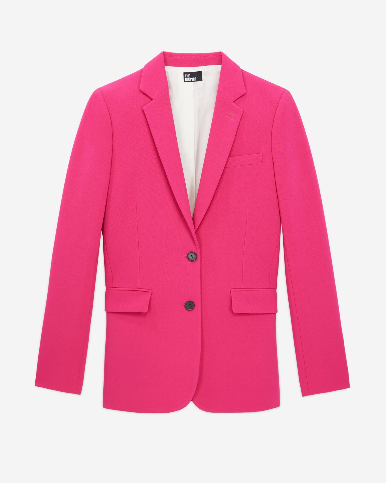 The Kooples FEMME PINK veste tailleur rose en crêpe