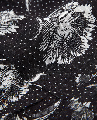 The Kooples WOMEN BLACK short jacquard dress with high neck