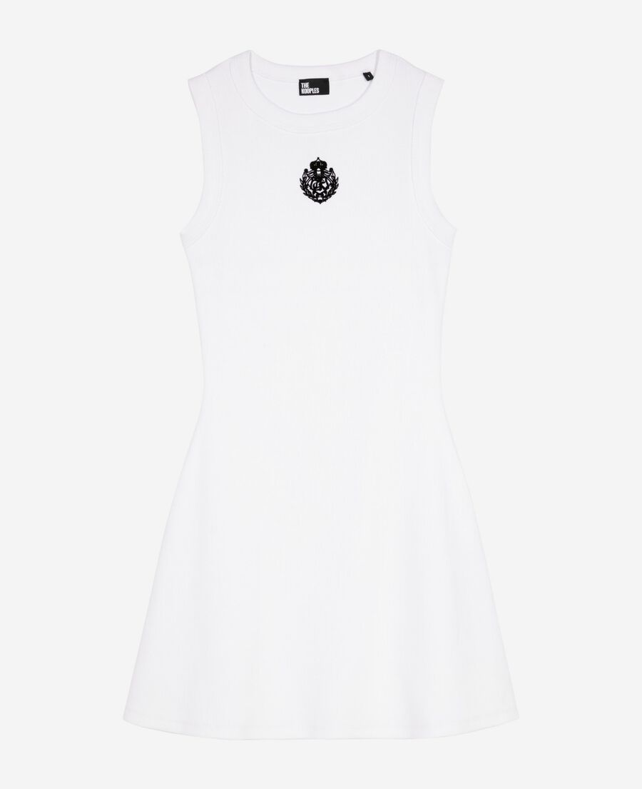 The Kooples WOMEN WHITE short dress with white logo
