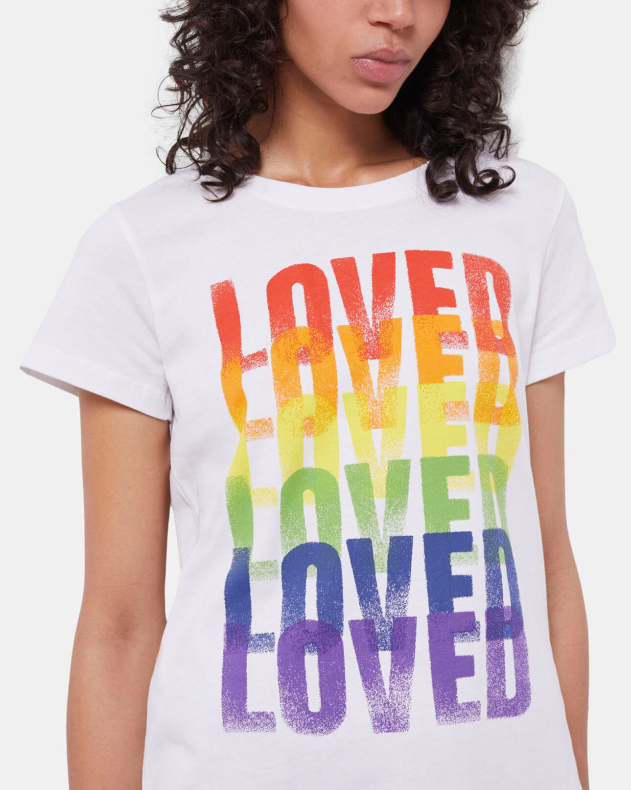 The Kooples FEMME WHITE t-shirt femme pride blanc