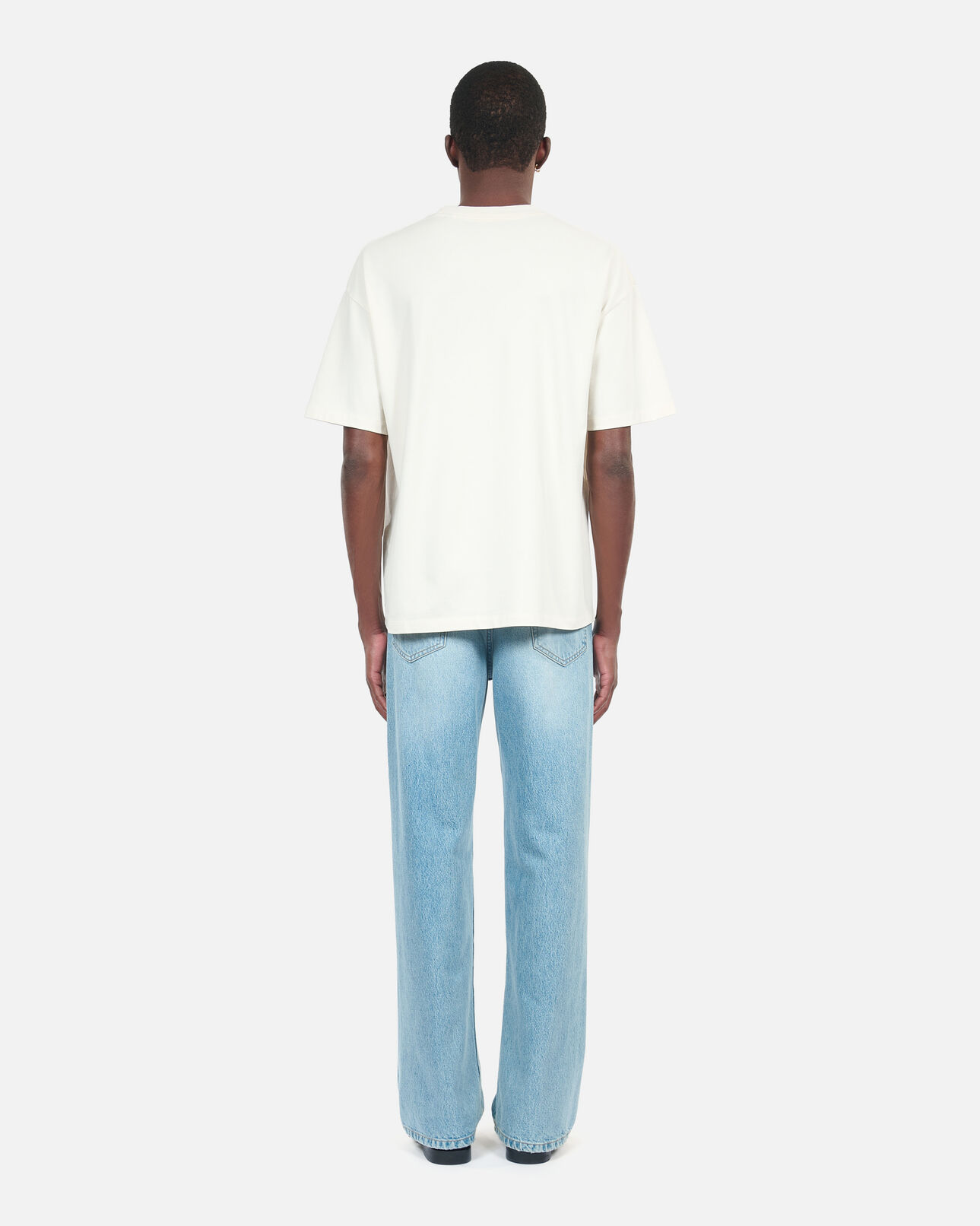 The Kooples MEN ECRU white backstage serigraphy t-shirt