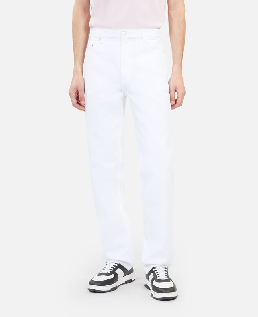 The Kooples HOMME WHITE jean droit blanc