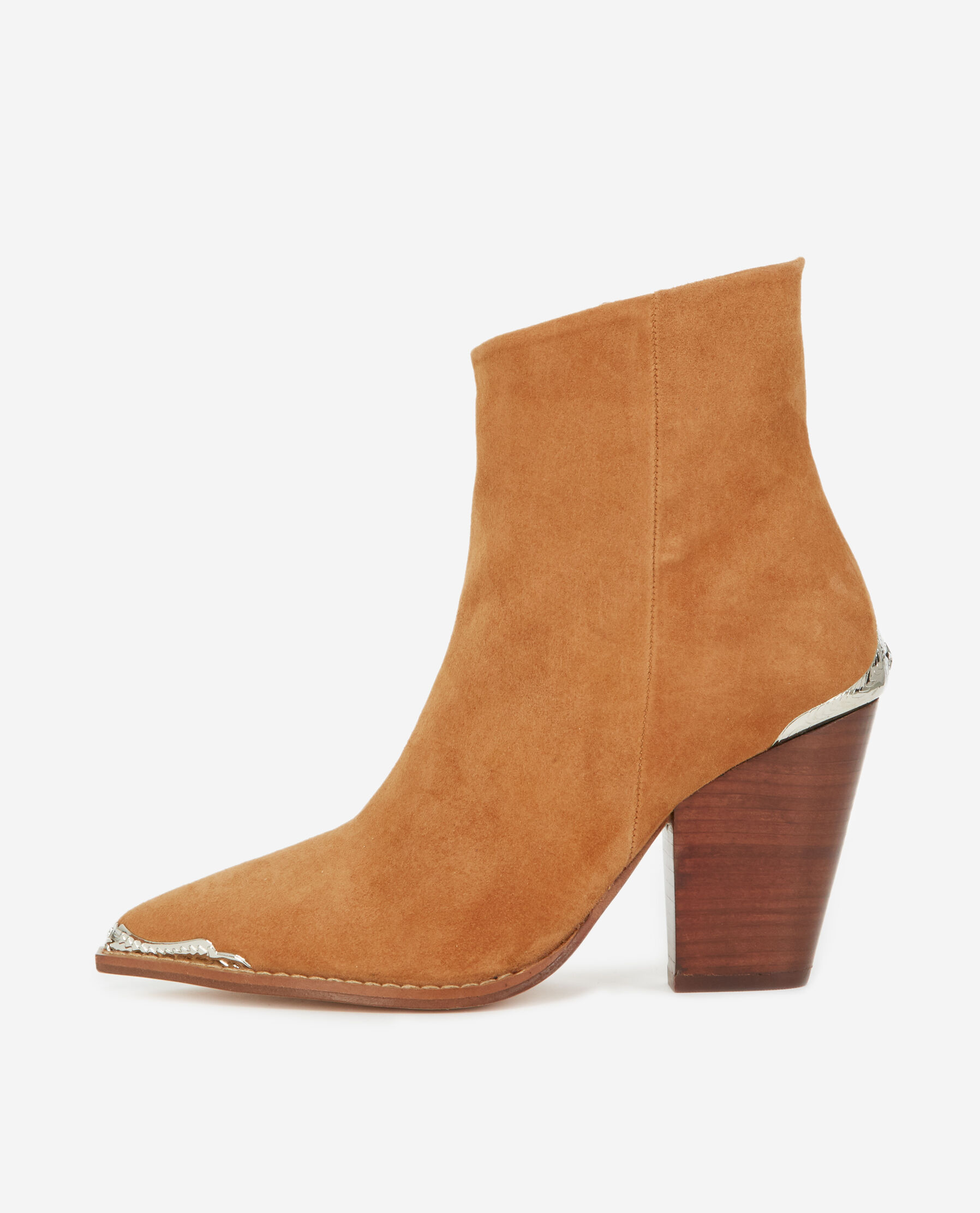 Botines tacon plateado sales