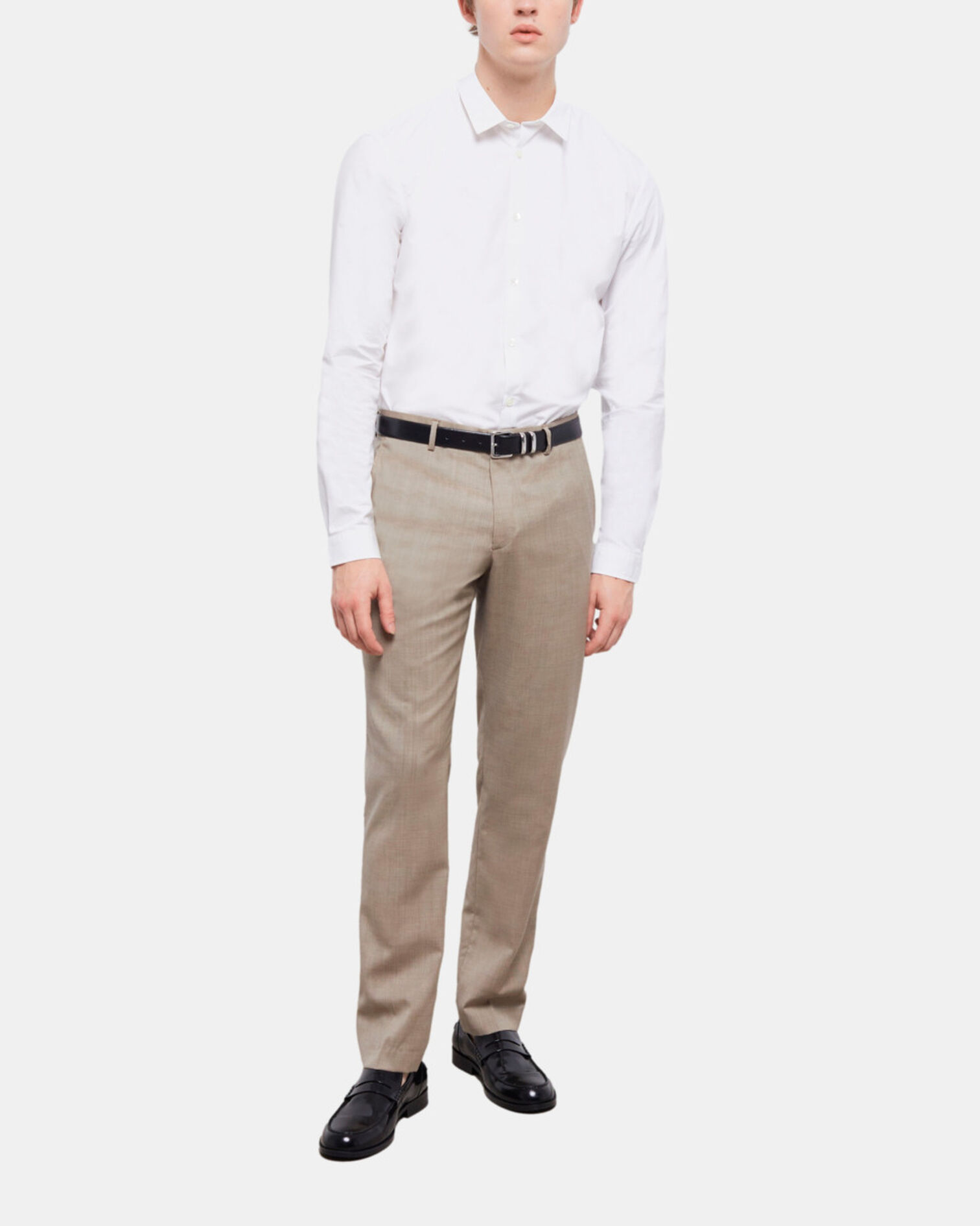 Formal white shirt, WHITE, hi-res image number null