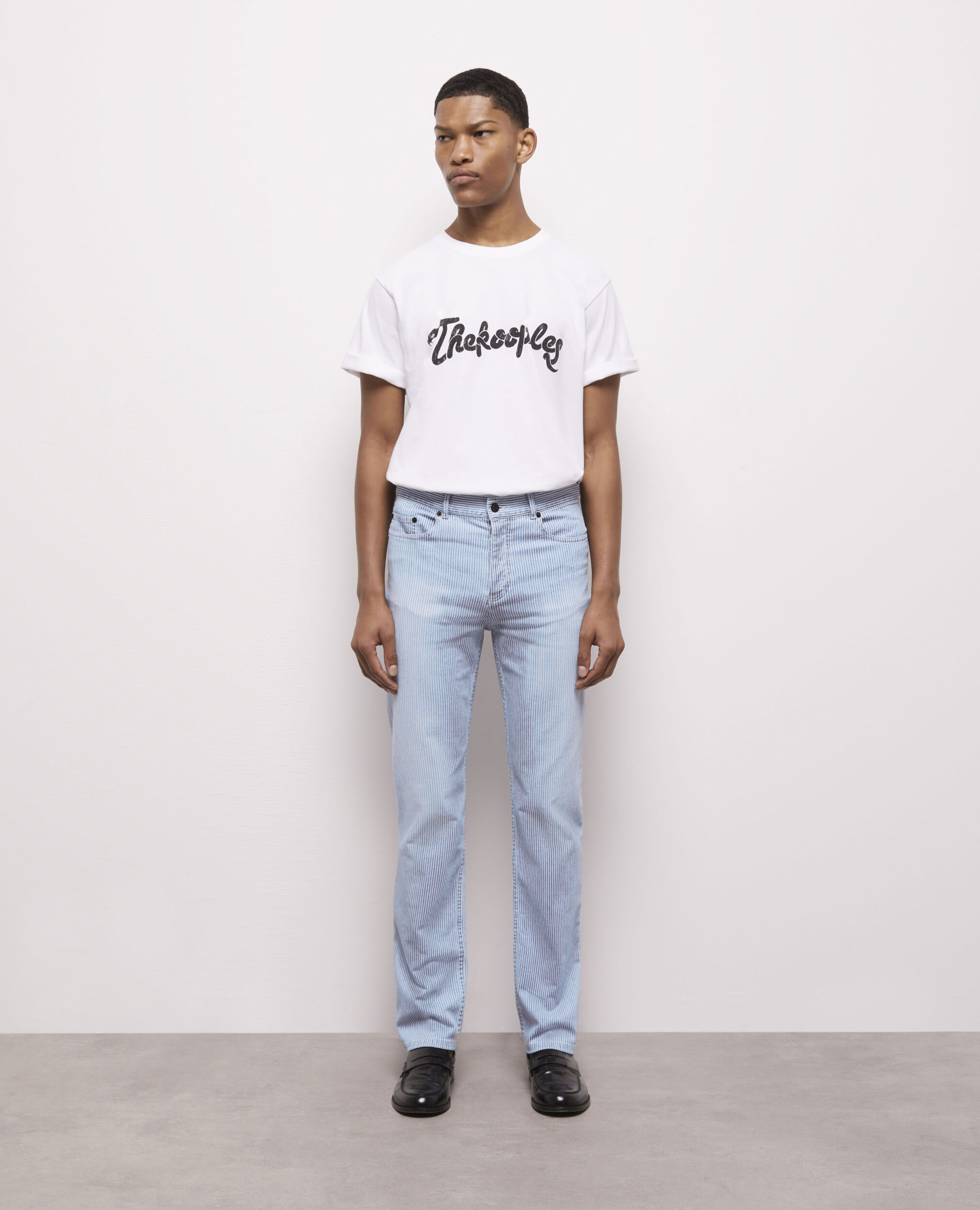Denim shop striped jeans