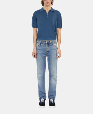 The Kooples H BLUE DENIM slim light blue jeans