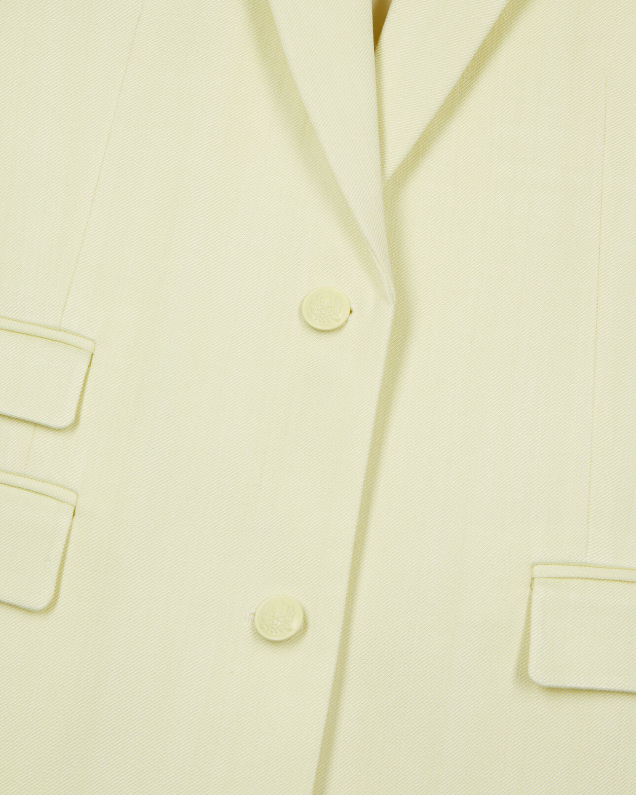 The Kooples WOMEN BRIGHT YELLOW light yellow suit jacket