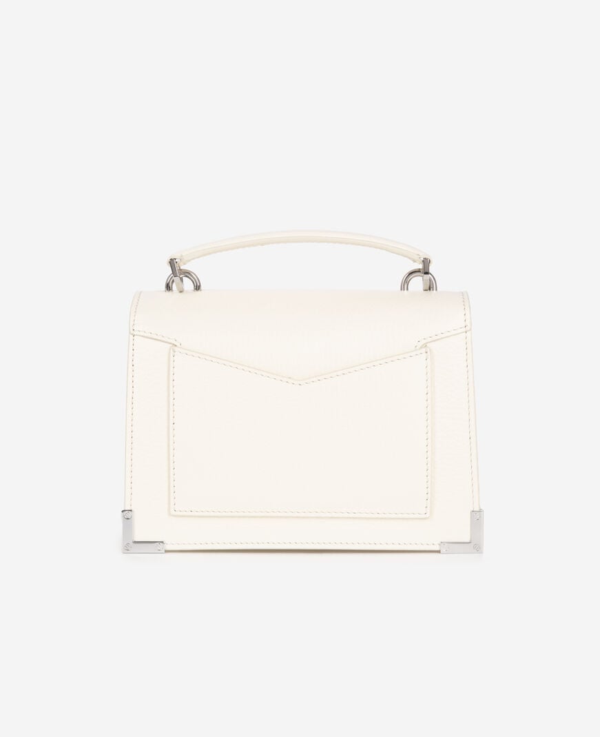 The Kooples WOMEN WHITE emily small white grained leather bag