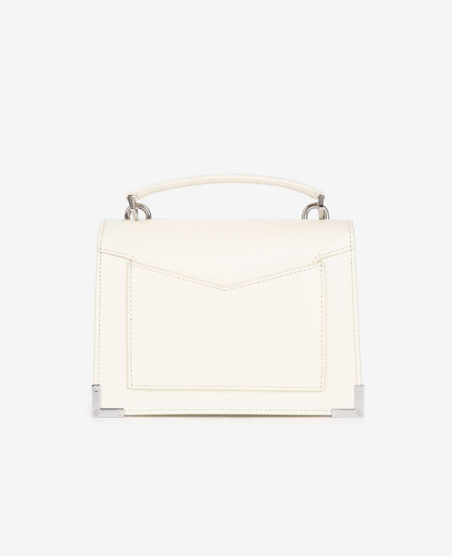 The Kooples FEMME WHITE sac emily small en cuir grainé blanc