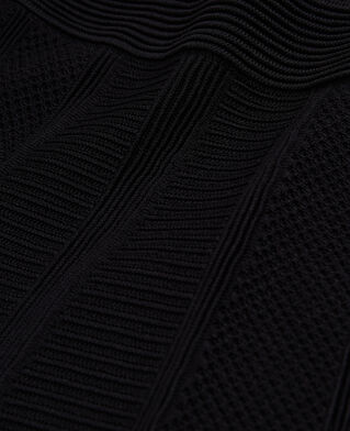 The Kooples FEMME BLACK jupe courte noire en maille