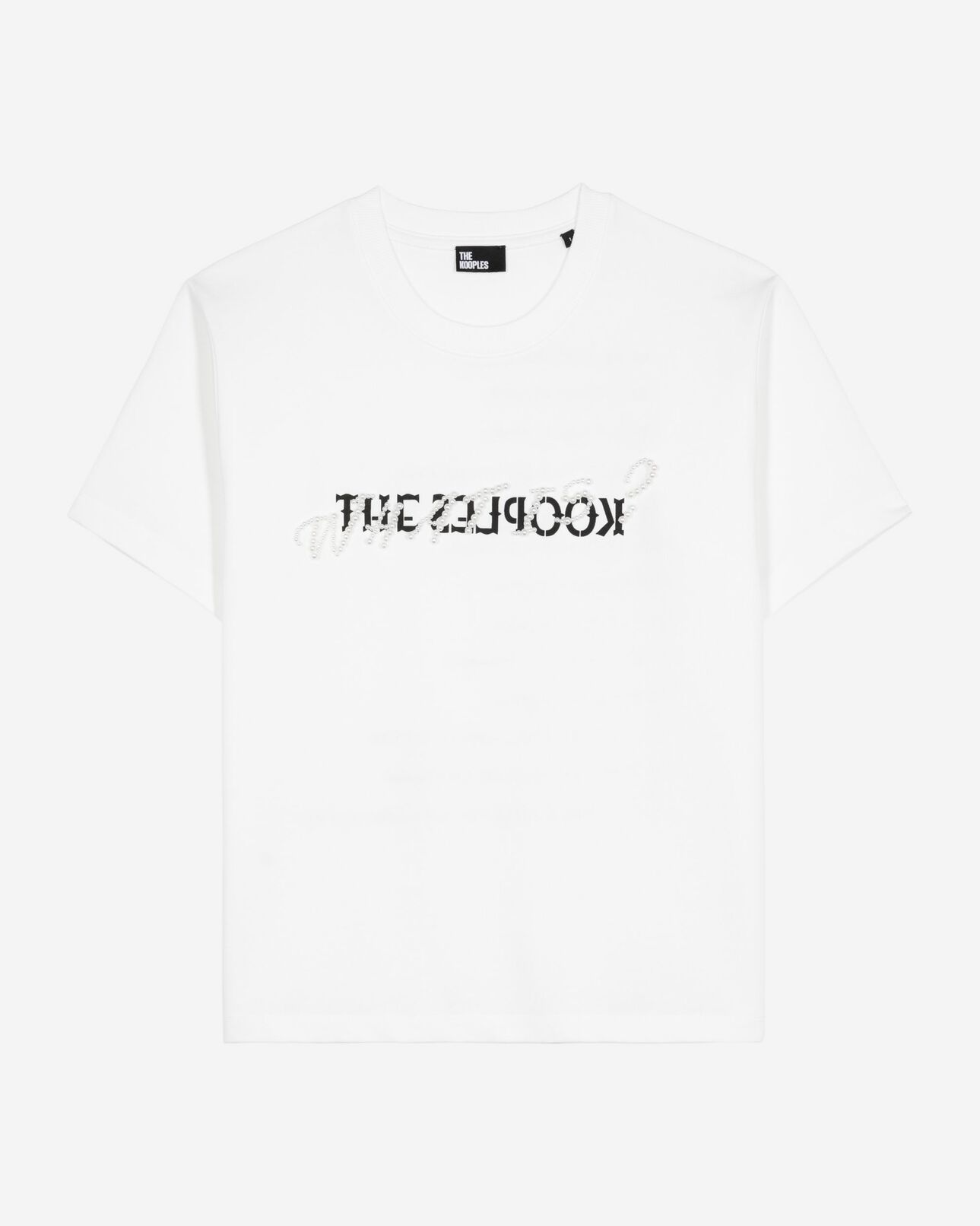 The Kooples F WHITE what is t-shirt with white beads